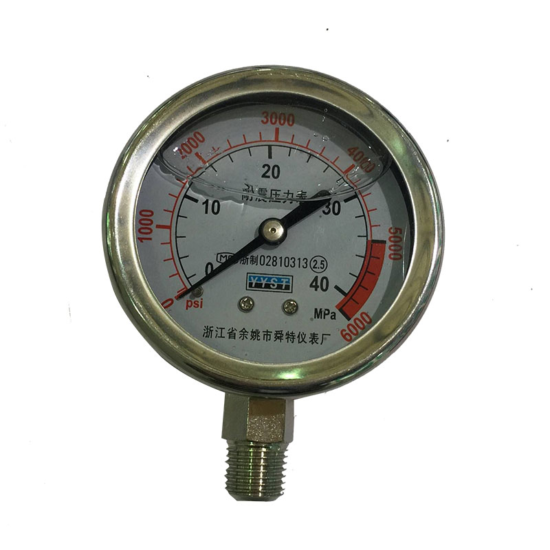 Anti-shock pressure gauge